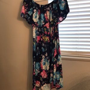 Floral off the shoulder dress